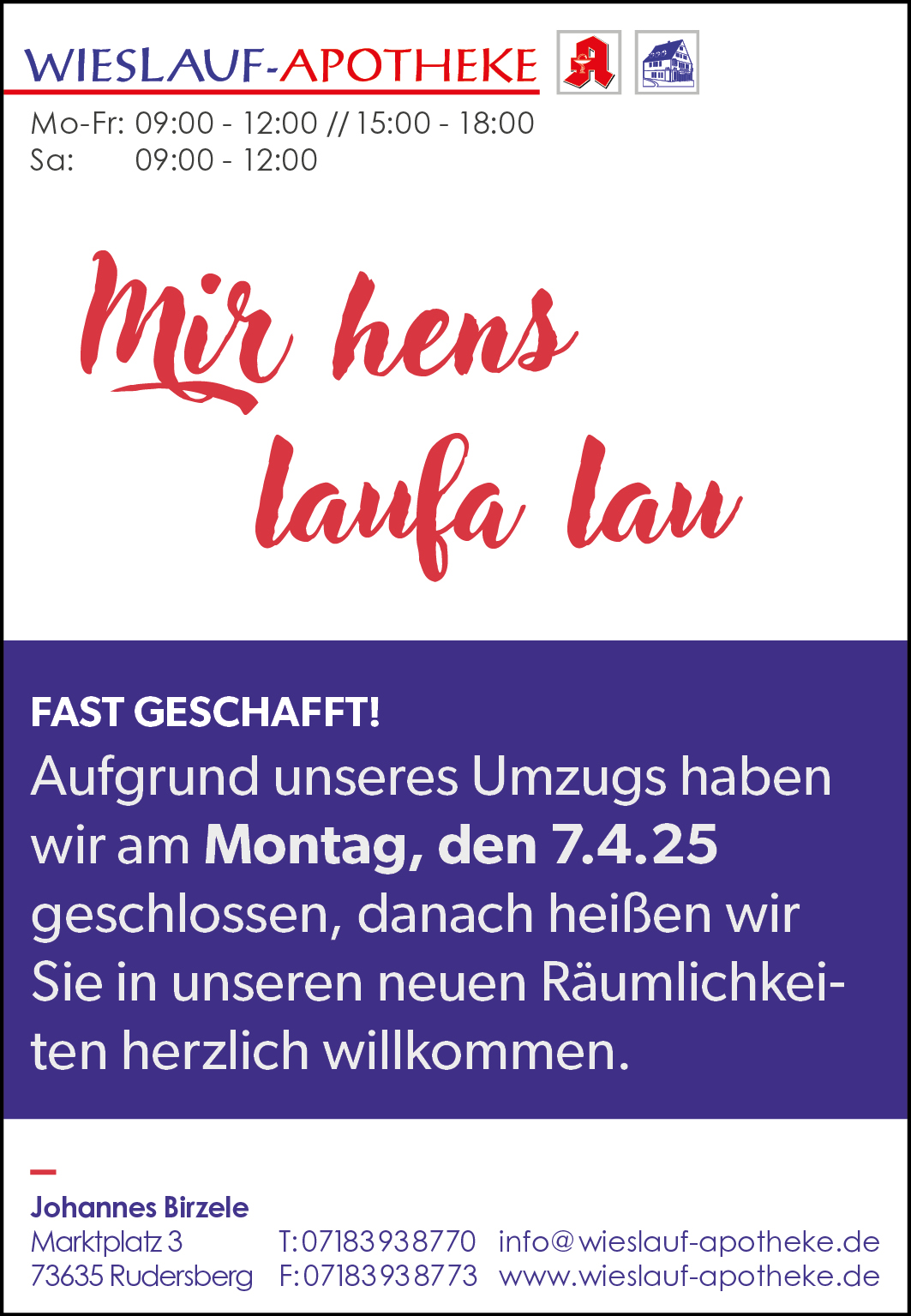 Fast geschafft!